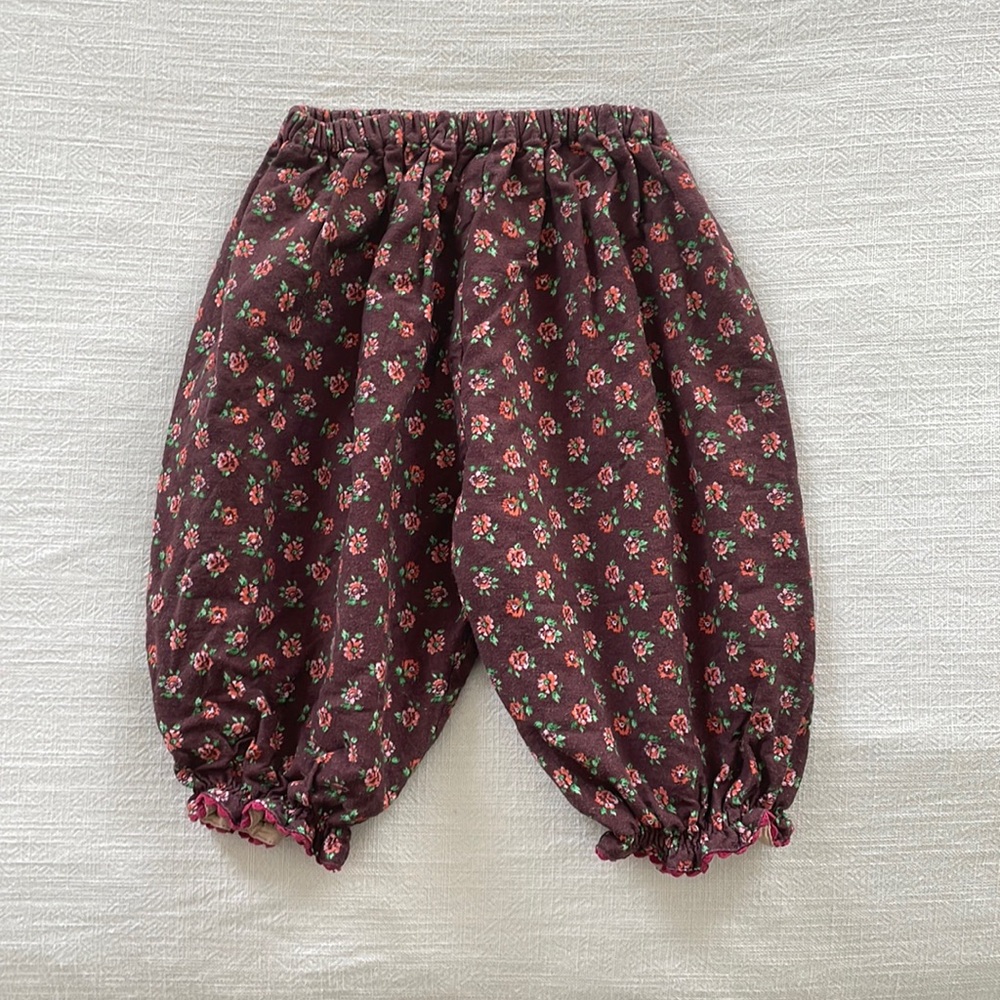 Caramel Floral Kids Floral Pants